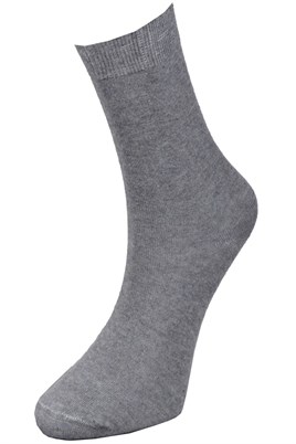 10 Çift Karışık Renk Erkek  Desenli Penye Soket Çorap FÜME